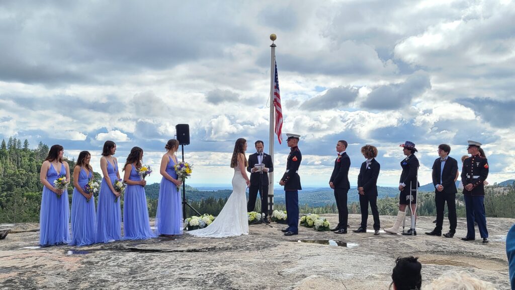 The Rock Wedding Ceremony in Twain Harte