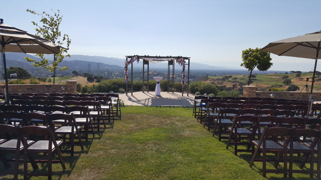 Wedding Ceremony at Boulder Ridge in San Jose